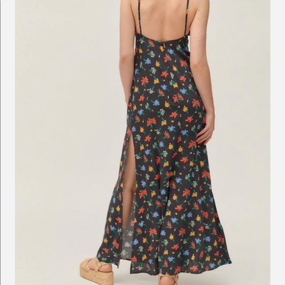 Brand New Capulet Capulet UO Exclusive Odille Floral Side-Slit Maxi Dress - Picture 3 of 8